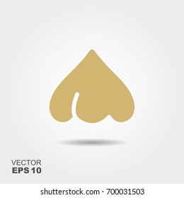 Garlic flat icon vector, colorful logo illustration with the shadow isolated on white