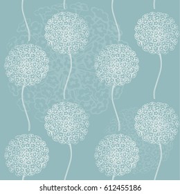 Garlic flower's pattern