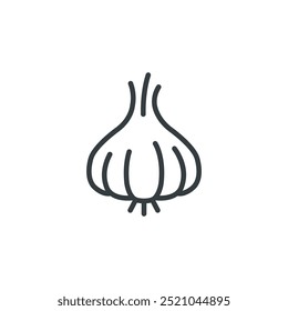 Garlic food icon, vector illustration