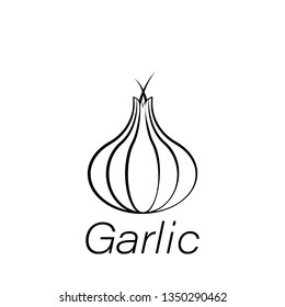 garlic hand draw icon. Element of farming illustration icons. Signs and symbols can be used for web, logo, mobile app, UI, UX