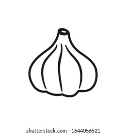 Garlic icon design template vector isolated illustration