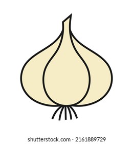 garlic icon design template vector illustration