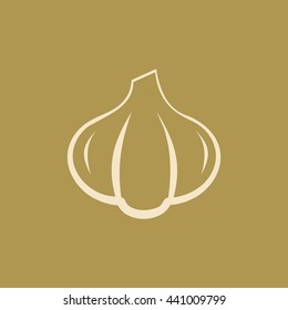 Garlic Icon. Eps-10.