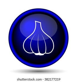 Garlic icon. Internet button on white background. EPS10 vector
