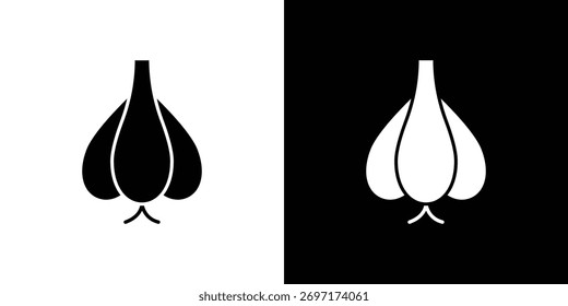 Knoblauchsymbol, Logoelemente von grafischen Designs
