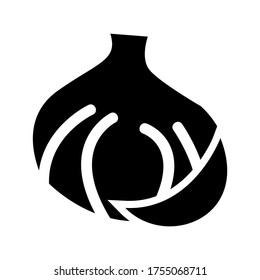 garlic  icon or logo isolated sign symbol vector illustration - high quality black style vector icons
