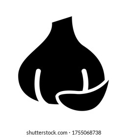 garlic  icon or logo isolated sign symbol vector illustration - high quality black style vector icons
