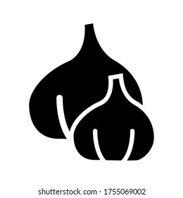 garlic  icon or logo isolated sign symbol vector illustration - high quality black style vector icons
