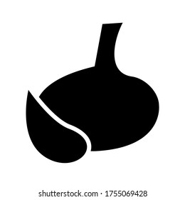 garlic  icon or logo isolated sign symbol vector illustration - high quality black style vector icons
