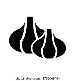 garlic  icon or logo isolated sign symbol vector illustration - high quality black style vector icons
