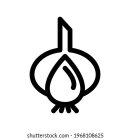 garlic icon or logo isolated sign symbol vector illustration - high quality black style vector icons

