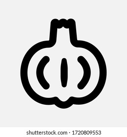 Garlic Icon on white background