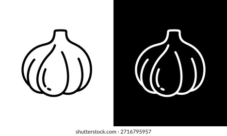 Ajo con diseño de conjunto de iconos