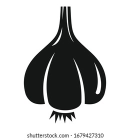 Garlic icon. Simple illustration of garlic vector icon for web design isolated on white background