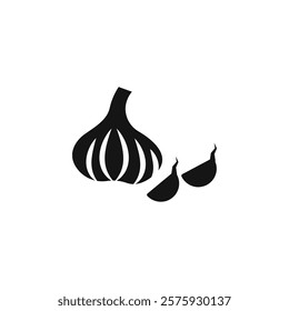 Garlic icon Simple thin line flat symbol