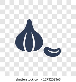 Garlic icon. Trendy Garlic logo concept on transparent background from Fruits and vegetables collection