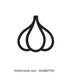 Garlic icon trendy and modern placeholder symbol for logo, web, app, UI.