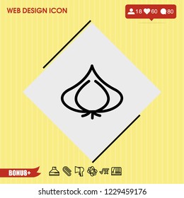 Garlic icon vector