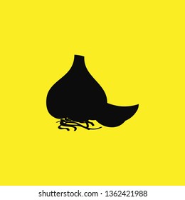 garlic icon vector