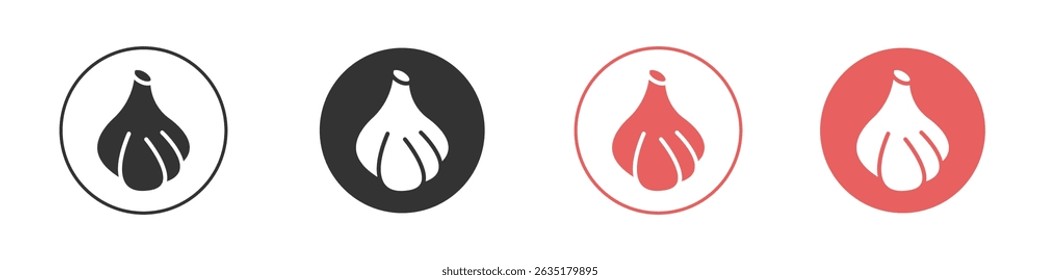 Garlic icon vector design template simple and clean style