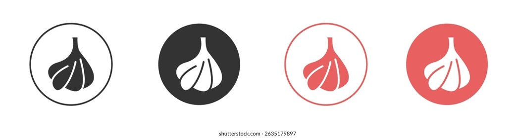 Garlic icon vector design template simple and clean style