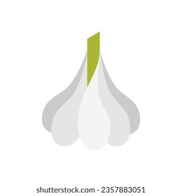 Icono de ajo en vector. Ilustración