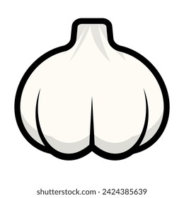 Garlic icon. Vegetable icon. Vector.