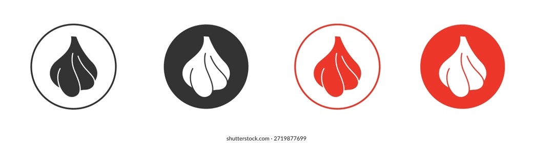 Icono de ajo. diseño de Vector de Web