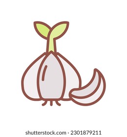 garlic icon for your website design, logo, app, UI.