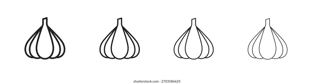 Knoblauchsymbole Symbol, Vektorelemente für Infografik Web