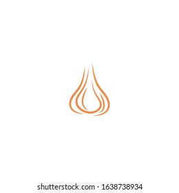 Garlic illustration logo icon vector design