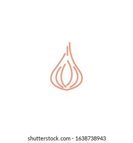 Garlic illustration logo icon vector design