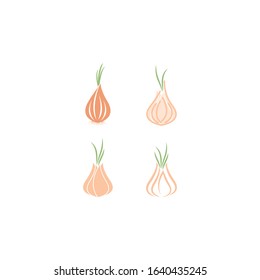 Garlic illustration logo icon vector design
