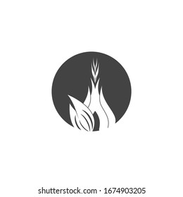 Garlic image logo template vector illustration