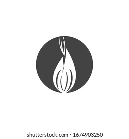 Garlic image logo template vector illustration