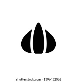 garlic, ingredient icon vector illustration