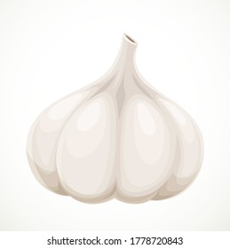 Garlic isolated on white background