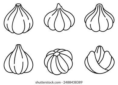 Garlic Knot Line Art Compilation