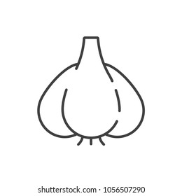 Garlic line icon.