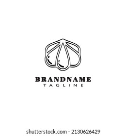 garlic logo design template icon modern vector illustration