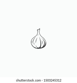 Garlic Logo Icon Design Template Vector