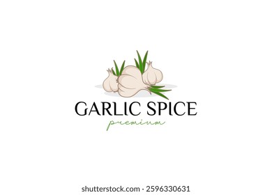 Garlic logo icon illustration, simple logo for branding