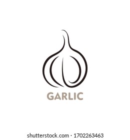 Garlic logo icon symbol design vector illustration