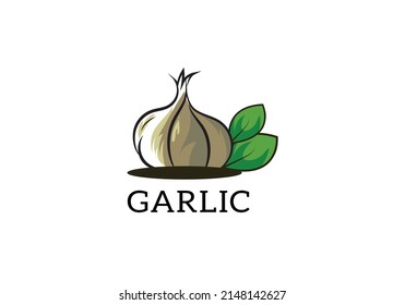  garlic logo icon symbol design vector illustration