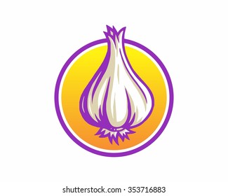 Garlic Logo Icon Vector