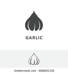 Garlic logo icon vector illustration