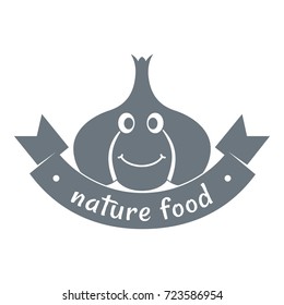 Garlic logo. Simple illustration of garlic vector logo for web