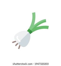 Garlic, Onion, Shallot Flat Icon Logo Illustration Vector Isolated. Chinese Food and Restaurant Icon-Set. Suitable for Web Design, Logo, App, and Upscale Your Business.