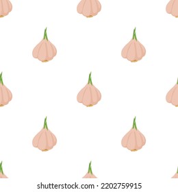 Garlic pattern seamless background texture repeat wallpaper geometric vector