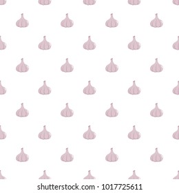 Garlic pattern seamless in flat style for any design